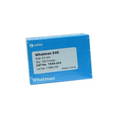 Whatman 1540-324, Grade 540 Ashless General Lab Filter Paper, 24 mm circles (100 pcs)