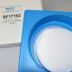 PTFE Membrane Filters, 0.22 um, 82.6mm, Nonsterile, 100 per pack, SF17162