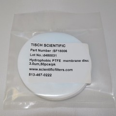 Polypropylene Membrane Filters, 3.00 um, 82.6mm, Nonsterile, 50 per pack, SF18006